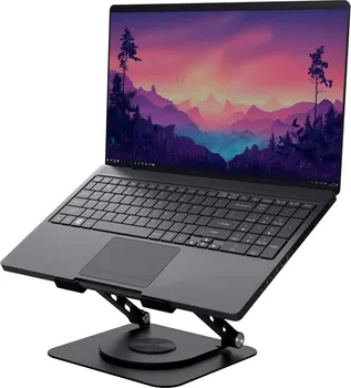 TRUST ZEFF POSTOLJE ZA LAPTOP RAČUNAR │ STALAK ZA LAPTOP DO 16 │ PODESIV PO VISINI I UGLU │ 360° ROTACIJA │ PROTIVKLIZNE GUMENE PODLOGE │ STABILNA METALNA KONSTRUKCIJA │ POBOLJŠANA ERGONOMIJA (8 / 10)