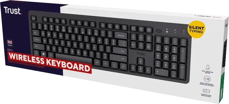 TRUST ODY II SILENT WIRELESS KEYBOARD & MOUSE SET OPTICAL WHITE US (3 / 9)