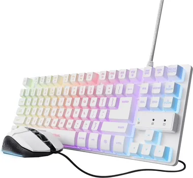 TRUST GXT 798 2-IN-1 GAMING SET USB-C, USB-A PC, LAPTOP, GAMING CONSOLE WHITE (1 / 7)