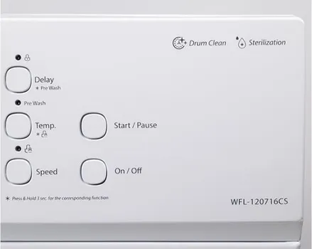 VIVAX WFL-120716CSI VEŠ MAŠINA │ KAPACITET PRANJA 7 KG │ BROJ OBRTAJA 1200 RPM │ ENERGETSKA EFIKASNOST E │ ŠIRINA (CM) 59,5 │ BROJ PROGRAMA 16 (8 / 14)