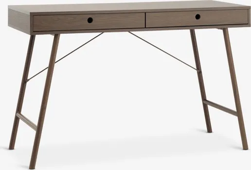 JYSK RADNI STOL LINDVED 48X120 2 LADICE BOJA TAMNI HRAST (1 / 5)