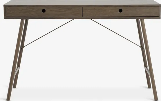 JYSK RADNI STOL LINDVED 48X120 2 LADICE BOJA TAMNI HRAST (4 / 5)