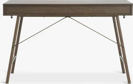 JYSK RADNI STOL LINDVED 48X120 2 LADICE BOJA TAMNI HRAST (5 / 5)