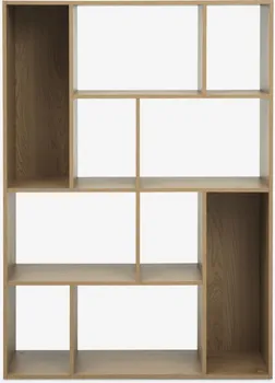 JYSK ROOM DIVIDER GADEHUSE 10 SHELVES OAK (4 / 5)