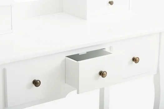 JYSK DRESSING TABLE + STOOL MALLING WHITE (2 / 3)