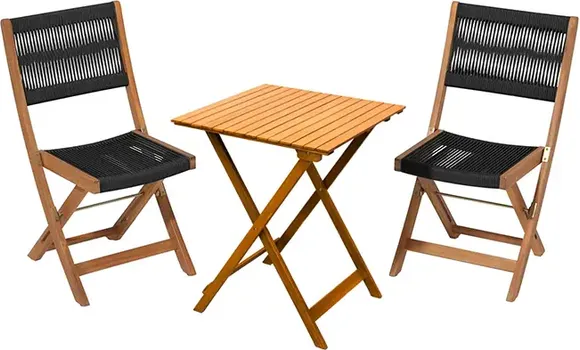 CUNGU SET BAŠTA NA RASKLAPANJE BISTRO ROPE - CETVRTASTI STO 166 (1 / 1)