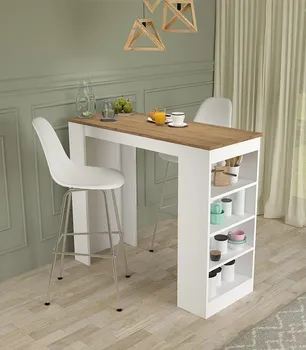 CUNGU BARSKI STO FALEZ WHITE/OAK 120X51.6X101.8 898 (2 / 4)