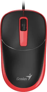 GENIUS DX-123 RED MIŠ │ USB-A INTERFEJS │ OPTIČKI SENZOR │ 1200 DPI │ 3 DUGMETA │ DUŽINA KABLA 1.5M │ TEŽINA 85G (1 / 4)