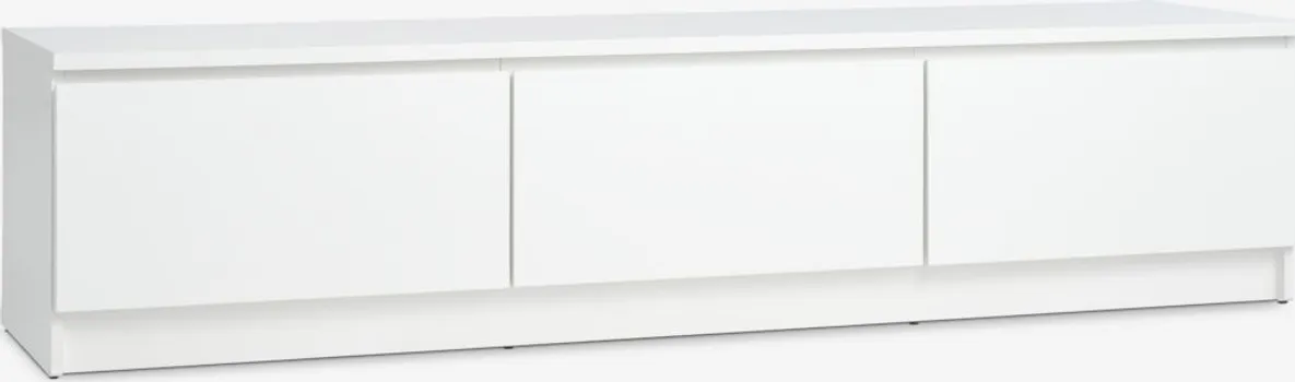 JYSK TV BENCH LIMFJORDEN 2 DRAWERS 1 DOOR WH. (1 / 5)