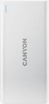 CANYON PB-106, POWER BANK 10000MAH LI-POLY BATTERY, INPUT 5V/2A, OUTPUT 5V/2.1A(MAX), USB CABLE LENGTH 0.3M, 140*68*16MM, 0.24KG, WHITE (2 / 4)