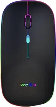 WEIBO RF-6800 BEŽIČNI RGB MIŠ CRNI (1 / 1)