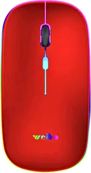 WEIBO RF-6800 BEŽIČNI RGB MIŠ CRVENI (1 / 1)