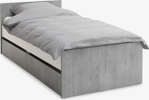 JYSK KREVET + PROSTOR ZA ODLAGANJE BILLUND 90X200 BIJELA/BETON SI (1 / 3)
