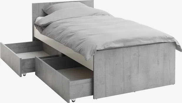JYSK KREVET + PROSTOR ZA ODLAGANJE BILLUND 90X200 BIJELA/BETON SI (2 / 3)