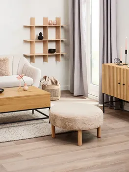 JYSK TABURE RAMSDAL Ø70 BEŽ TEDDY/BOJA NATUR HRASTA (5 / 7)