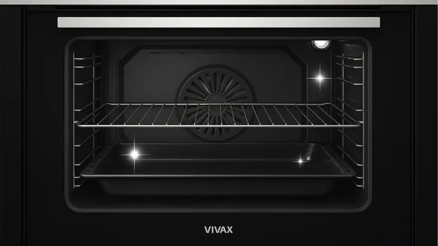 VIVAX BO-806BFM X UGRADNA PEĆNICA / VOLUMEN RERNE: 80 L, TIP RERNE: VENTILATORSKA, BROJ PROGRAMA: 6, SNAGA: 2300 W, TEMPERATURNI RASPON: 40°C-240°C, INOX, MEHANIČKI TAJMER, CHILD LOCK, POP-UP GUMBI ENERGETSKI RAZRED: A, DIMENZIJE (Š/V/D): 59,5 X 57,5 X 59,5 CM (3 / 5)