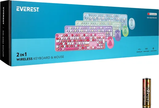 EVEREST ROUND KM-6282 COMBO [WIRELESS] (1 / 10)