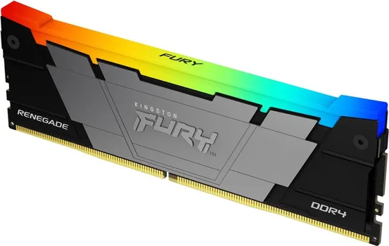 KINGSTON KF432C16RB2A/8 KAPACITET: 8GB DDR4 3200MT/S, SERIJA: RENEGADE RGB BLACK XMP, VRSTA: DIMM, VOLTAŽA: 1.2V, LATENCIJA: 17-17-17, BROJ PIN (3 / 3)