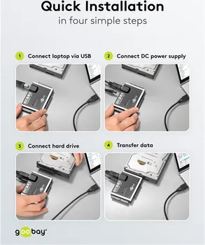 GOOBAY USB 3.0 HARD DRIVE ADAPTER FOR IDE AND SATA, 1.3 M, STANDING BOX 72013 (6 / 9)
