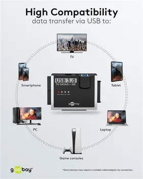 GOOBAY USB 3.0 HARD DRIVE ADAPTER FOR IDE AND SATA, 1.3 M, STANDING BOX 72013 (4 / 5)
