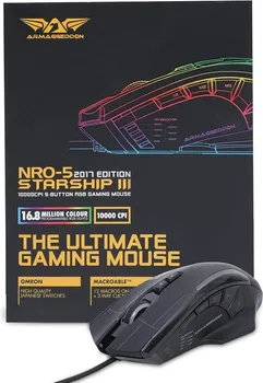 POWERLOGIC ARMAGGEDDON STARSHIP-III SOVIETS GAMING MODEL SA RGB, BROJ TASTERA: 9, REZOLUCIJA: 500-4000DPI, AVAGO 9800 SENZOR, 6 NIVOA TEŽINE, ŽIČANI - DUŽINA KA (1 / 8)