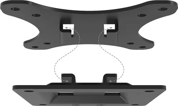 DIGITUS DA-90303-1 ZA MONITORE DO 81 CM (32 ) I MAKSIMALNE TEŽINE 18 KG, MINIMALNI MONTAŽNI PROFIL OD ZIDA (18 MM), ZA STANDARDNE VESA M (2 / 6)