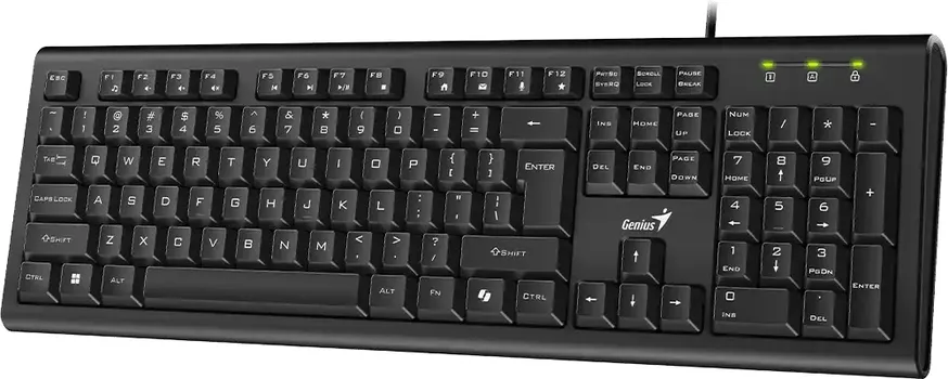 GENIUS KB-113 ŽIČANA TASTATURA │ JEZIK EN(US) │ AI COPILOT TASTER │ 12 MULTIMEDIJALNIH FN TASTERA │ NISKOPROFILNE TIPKE │ USB PLUG AND PLAY (2 / 4)