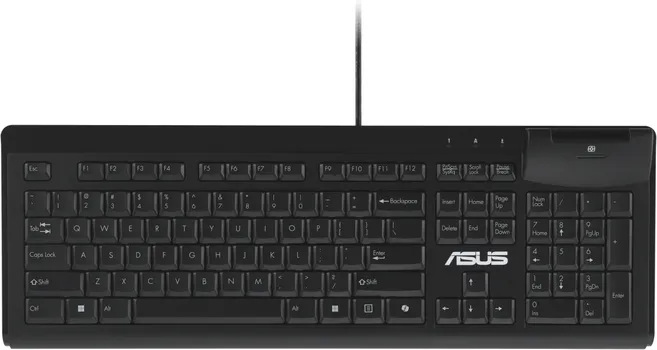 ASUS SMART CARD KU100 TASTATURA │ USB 2.0 ŽIČANA VEZA │ LED INDIKATORI ZA NUM, CAPS I SCROLL LOCK │ INTEGRISANI ČITAČ KARTICA │ DUŽINA KABLA: 200 CM (1 / 6)