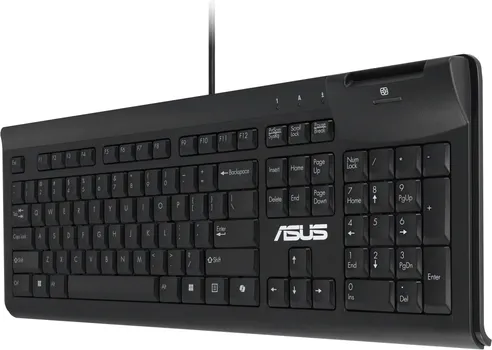 ASUS SMART CARD KU100 TASTATURA │ USB 2.0 ŽIČANA VEZA │ LED INDIKATORI ZA NUM, CAPS I SCROLL LOCK │ INTEGRISANI ČITAČ KARTICA │ DUŽINA KABLA: 200 CM (4 / 6)