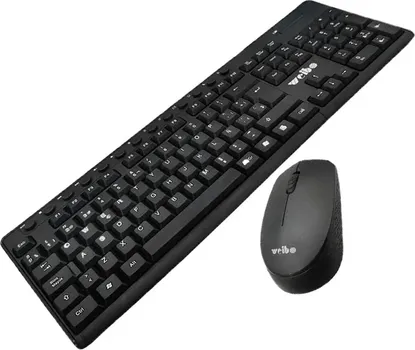WEIBO WB-8012 TASTATURA I MIŠ │ BEŽIČNO POVEZIVANJE 2,4 GHZ │ DOMET DO 10 METARA │ INTERFEJS: USB (1 / 3)