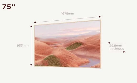 TCL 75 A300W NXTVISION 4K QLEDGOOGLE OS 144HZ VRR ART TV DOLBY ATMO... (1 / 3)