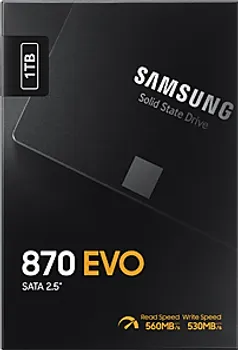 SAMSUNG 870 EVO SSD 1TB, SATA III 2.5 , V-NAND - UP TO 560MB / S READ AND 530MB / S WRITE (1 / 5)