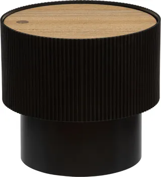 ATMOSPHERA STOČIĆ ENOLA FI 38.5X35CM SA PROST. ZA ODLAG. CRNI/BOJA DRVETA (1 / 4)