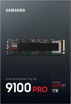 SAMSUNG 9100 PRO 1TB SSD DISK │ 256-BIT AES ENKRIPCIJA │ M.2 FORMAT │ PCI EXPRESS 5.0 INTERFEJS │ NVME PODRŠKA │ V-NAND TLC MEMORIJA │ BRZINA ČITANJA 14700 MB/S │ BRZINA PISANJA 13300 MB/S (5 / 8)