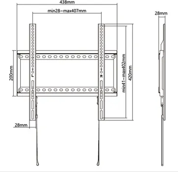 SENCOR ZIDNI NOSAČ ZA TV SHO 5200 CRNI STELL ACCESSORIES (3 / 6)