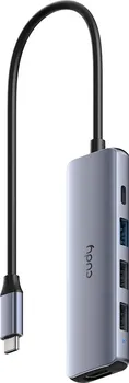 CUDY HUB 5-IN-1 1X HDMI 4K, 1X USB TYPE-C PD 100W, 1X USB A 3.2, 1X USB A 2.0 (1 / 1)