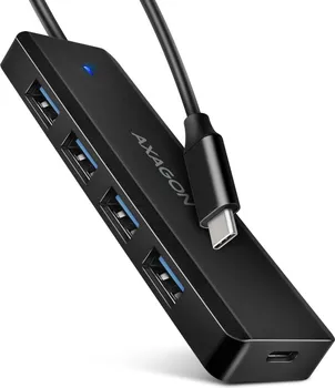 AXAGON HUE-C1C USB-C 5GBPS USB HUB │ USB-C HUB SA ČETIRI PORTA │ USB-C KONEKTOR ZA EKSTERNO NAPAJANJE │ DUŽINA KABLA 19 CM (1 / 7)