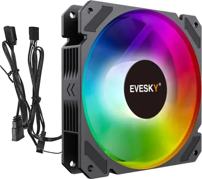 EVESKY TWILIGHT 120MM X 120MM X 25MM RGB (ARGB) VENTILATOR (1 / 1)