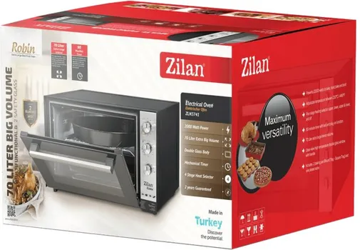 ZILAN / FLORIA MINI PEĆNICA, ZAPREMINA 70 L, 2000 W, CRNA 34613/ZLN3741 (2 / 3)