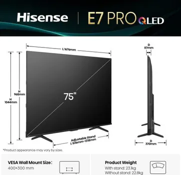 HISENSE 75E7Q PRO [75 / UHD / QLED / VIDAA OS] (3 / 20)
