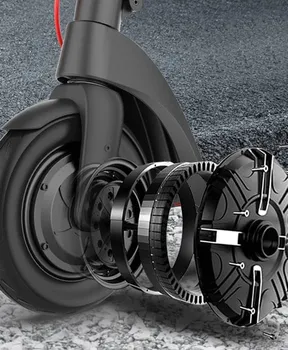 SMILES X8+ ELEKTRICNI SKUTER, DOMET DO 45KM!!! KM, MOTOR 350W, DO 25 KM/H, 10 GUME, IP54, IZMJENJIVA BATERIJA (4 / 6)