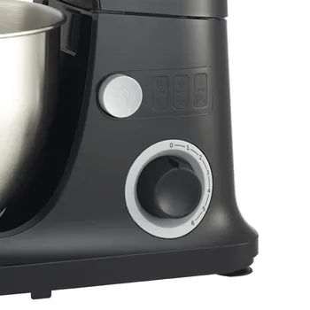 MIDEA MULTIMASTER 600 (MJ-KM6001W) KUHINJSKI ROBOT │ SNAGA MOTORA: 600 W │ KAPACITET POSUDE: 4 L │ BRZINE: 6 │ ELEKTRONSKA KONTROLA BRZINE │ STANDARDNI NASTAVCI: KUKA ZA TESTO, BEATER, METLICA │ DIMENZIJE: 350 X 180 X 303 MM │ TEŽINA: 3.8 KG │ BOJA: CRNA (3 / 5)