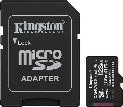 KINGSTON 128GB CANVAS SELECT PLUS + ADAPTER SDCS3/128GB MEM SD MICRO 128GB, BRZINA ČITANJA 150,0000 MB/S, KLASA 10, U1, V10, A1... (2 / 3)