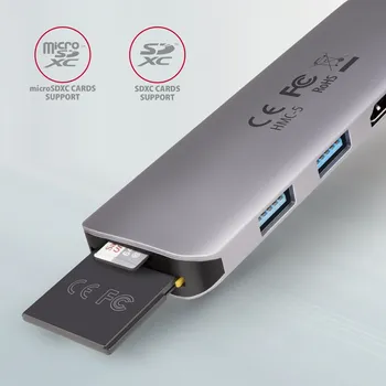 HMC-5 SUPERSPEED USB-C COMBO 5IN1 HUB (5 / 7)