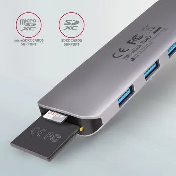 HMC-HCR3A SUPERSPEED USB-C COMBO 5IN1 HUB (5 / 6)