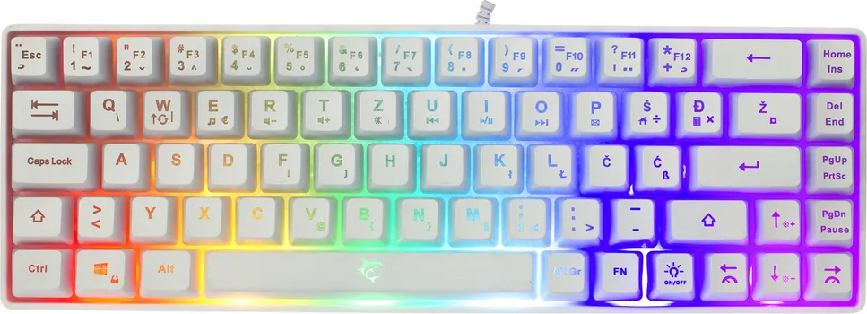 WHITE SHARK TASTATURA GK-2201 RONIN BIJELA / HR (1 / 5)