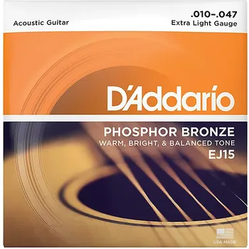 D’ADDARIO EJ15 ZICE ZA AKUSTICNU GITARU 10-47 , 80/20 PHOSPHOR BRONZE (1 / 1)