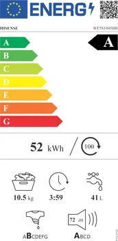 HISENSE MAŠINA ZA VEŠ WF5S1045BB (6 / 6)