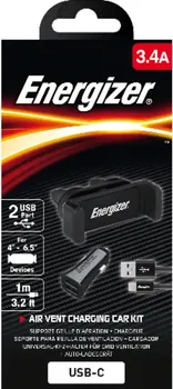 ENERGIZER MAX UNIVERSAL CAR KIT 2xUSB + USB-C CABLE (3 / 5)