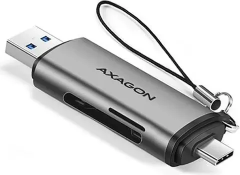 AXAGON CRE-SAC EXTERNAL USB 3.2 GEN1 TYPE-C+TYPE-A 2-SLOT SD/MICROSD (1 / 3)